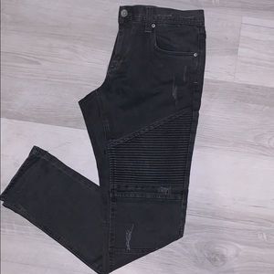 Ninth hall distressed Moto jeans